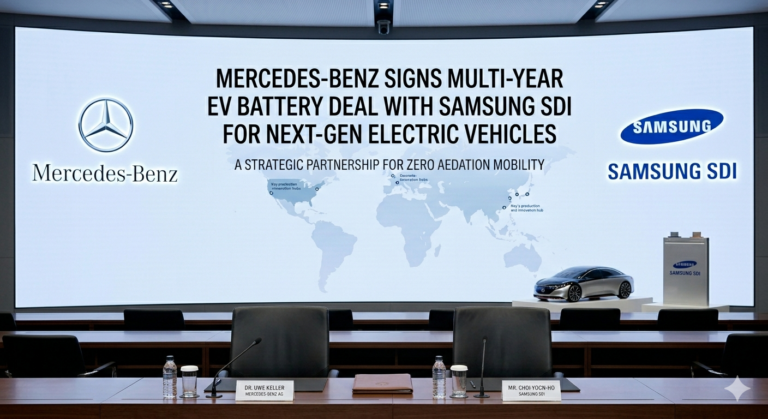 Mercedes-Benz Signs Multi-Year EV Battery Deal With Samsung SDI for Next-Gen Electric Vehicles