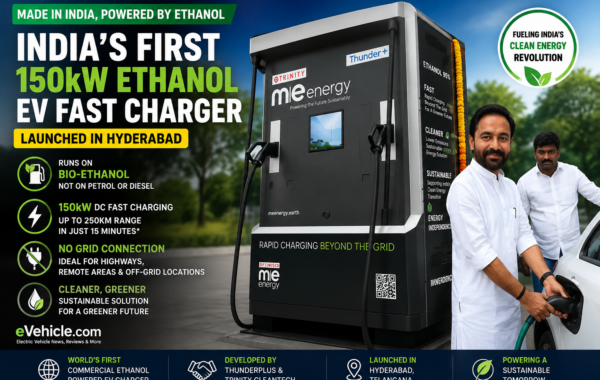 India’s First Ethanol-Powered EV Fast Charger Launched: 150kW Off-Grid Charging Without Electricity Grid – Here’s How It Works